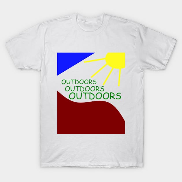 Adventures In The Outdoors Under The Sun T-Shirt by simonjgerber